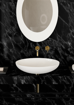 SLIDE - Countertop oval Vetro Freddo® washbasin by Glass Design - view 3